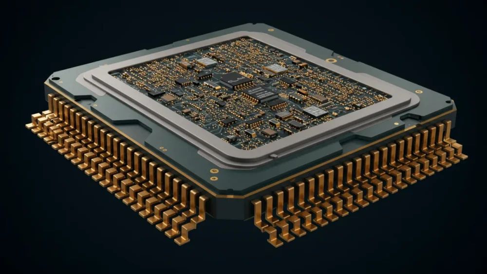 O Que Realmente Faz Seus Gadgets Funcionarem: Por Dentro dos Eletrônicos Modernos 3 Chip de 3nm ampliado mostrando transistores em gadget de Eletrônicos Modernos