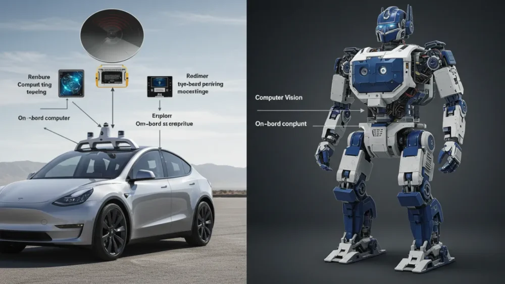 IA e Robótica na Tesla: Além dos Carros, o Sonho do Optimus Segue Firme? 4 Componentes de IA do Tesla Autopilot adaptados para robótica humanoide