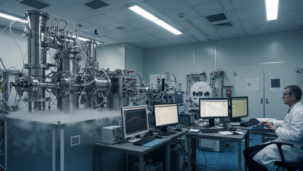 Majorana 1: As partículas que são suas próprias antipartículas (sim, é tão maluco quanto parece!) 3 Laboratório experimental de física quântica com equipamentos criogênicos para detectar partículas Majorana 1